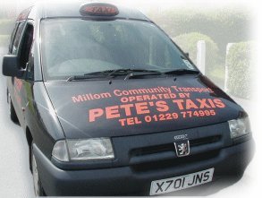 Pete's Taxis Millom